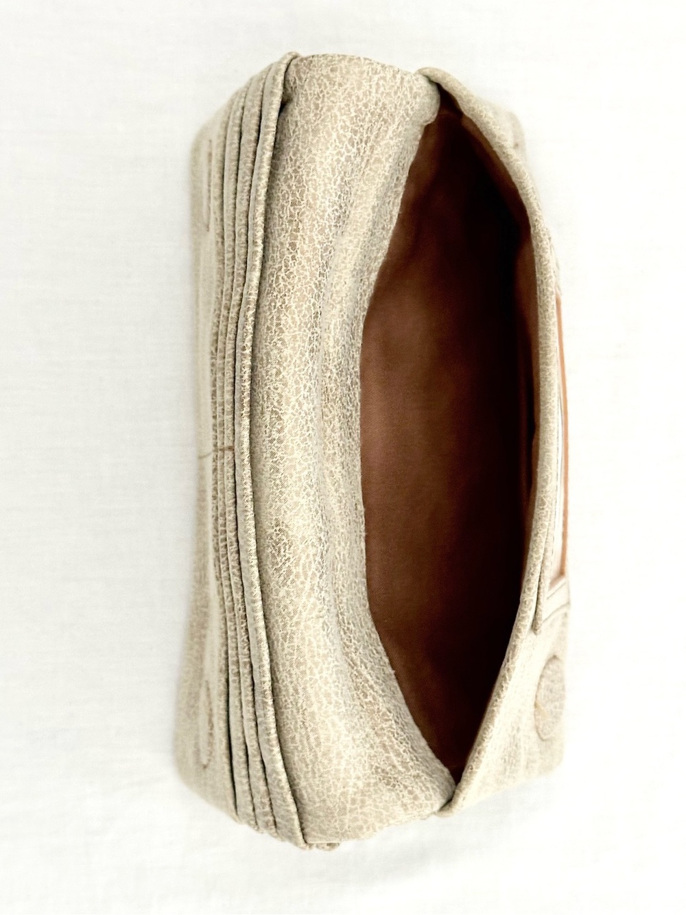 HOBO Lumen Continental Wallet Metallic Leather Gold Leaf NWT - Picture 9 of 12